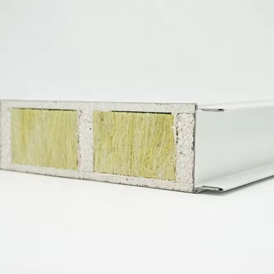 comprare 950 mm 1150 mm Larghezza MGO pannello sandwich in lana di roccia per la stanza pulita dell'ospedale online manufacture