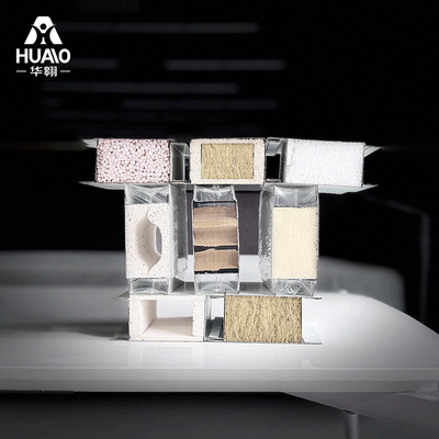 comprare pannelli sandwich per pareti Rockwool 50Mm metallo vetro lana Mgo pannelli sandwich per pareti pannello camera pulita online manufacture