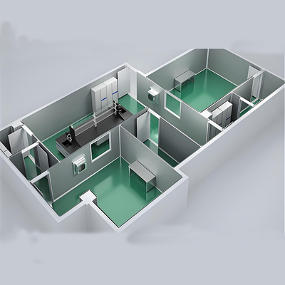 comprare Huuao ISO1-ISO8 Modular Cleanroom for Pharmaceutical Clean Room Partitions 50/75mm Thickness Z Lock EPS Sandwich Panel Cleanroom projects online manufacture