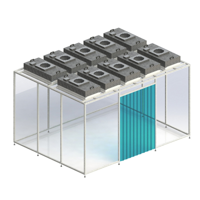 comprare Huuao Pharmaceutical Clean Booth Hard Wall Modular Mobile Cleanroom Custom Cleanroom Softwall Portable HVAC Modular Clean Room Mini Cleanroom online manufacture