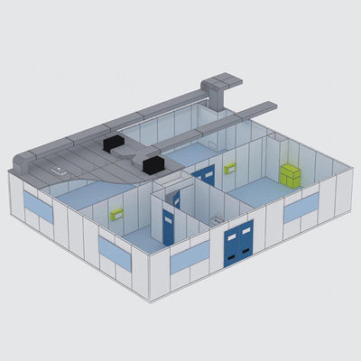 comprare Huaao Cleanroom Supply Portable Clean Room Class 100 Modular Cleanroom OEM Clean Class 100 Modular Cleanroom/ISO 5 ISO 7 Clean Booth online manufacture