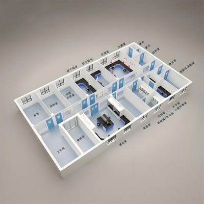 comprare Huaao Modular Cleanroom Design and Manufacturing Cost Effective Class100~Class100000 Clean Room Dust Free Clean Room Modular Cleanroom online manufacture
