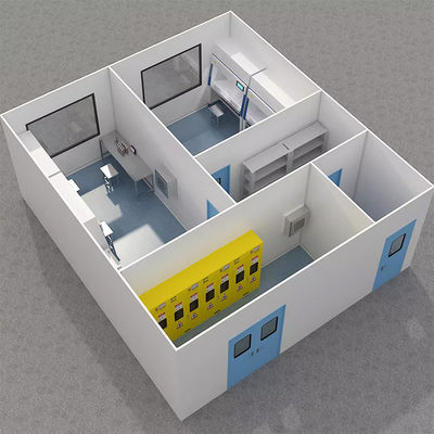 comprare Huuao Clean Room Manufacturer GMP Standard Modular Cleanroom Project Supplier for Hospital Room/Operating Theatre Powder Coated Steel Panel Cleanroom Project for Pharmaceutical online manufacture