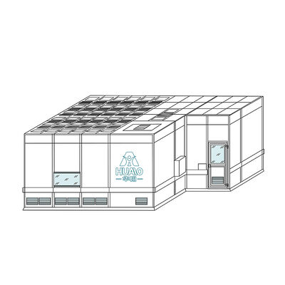 comprare HUAAO OEM Design Moderna Sala pulita modulare Classe 1000 Purificazione Impermeabile Ignifero Eco-friendly Workshop Senza polvere fabbricazione online