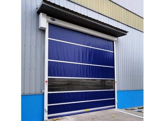 Porta automatica in PVC con persiana a rotazione rapida, accesso ad alta velocità, protezione dalla polvere e dal vento