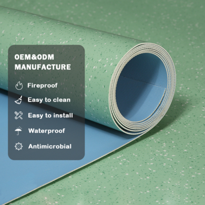 Huaao Wholesale Floor Sticker Impermeabile Pisos Piastrelle in PVC Linoleum Pavimento a rotoli 2.0mm Fabbrica vendita diretta Conveniente manutenzione pavimento a rotoli in PVC pavimento in plastica