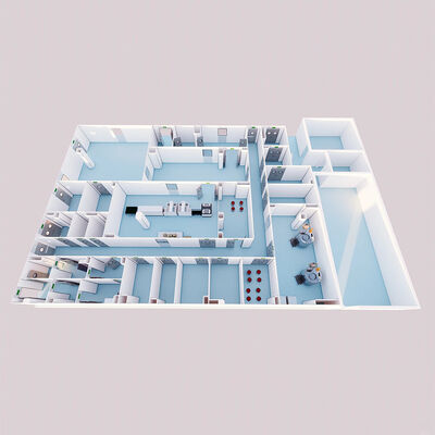 Huaao Modular Cleanroom Construction per aree pulite come laboratori Camere pulite Ospedali Camere di elaborazione informatica Processing alimentare