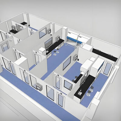 Ospedale Container Flat Pack HUAAO Casa Container Prefabbricata Mobile per Soluzioni Personalizzate di Cliniche Ospedaliere, Laboratori e Camere Bianche