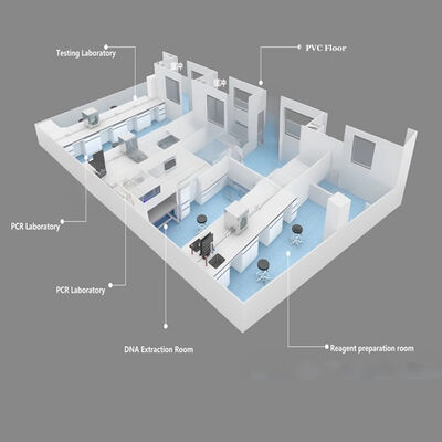 HUAAO Moderno GMP Standard Modulare Cleanroom ISO5-ISO9 Fireproof Manufacturer Project Supplier per la costruzione di laboratori ospedalieri