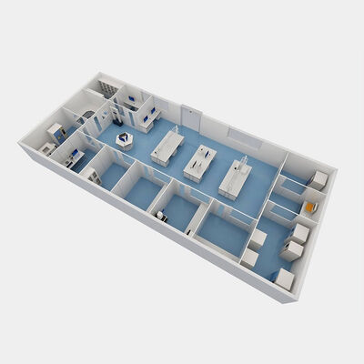 HUAAO Cleanroom Modulare Personalizzata con Design Moderno per Officine e Ospedali Livelli di Pulizia ISO5-ISO9